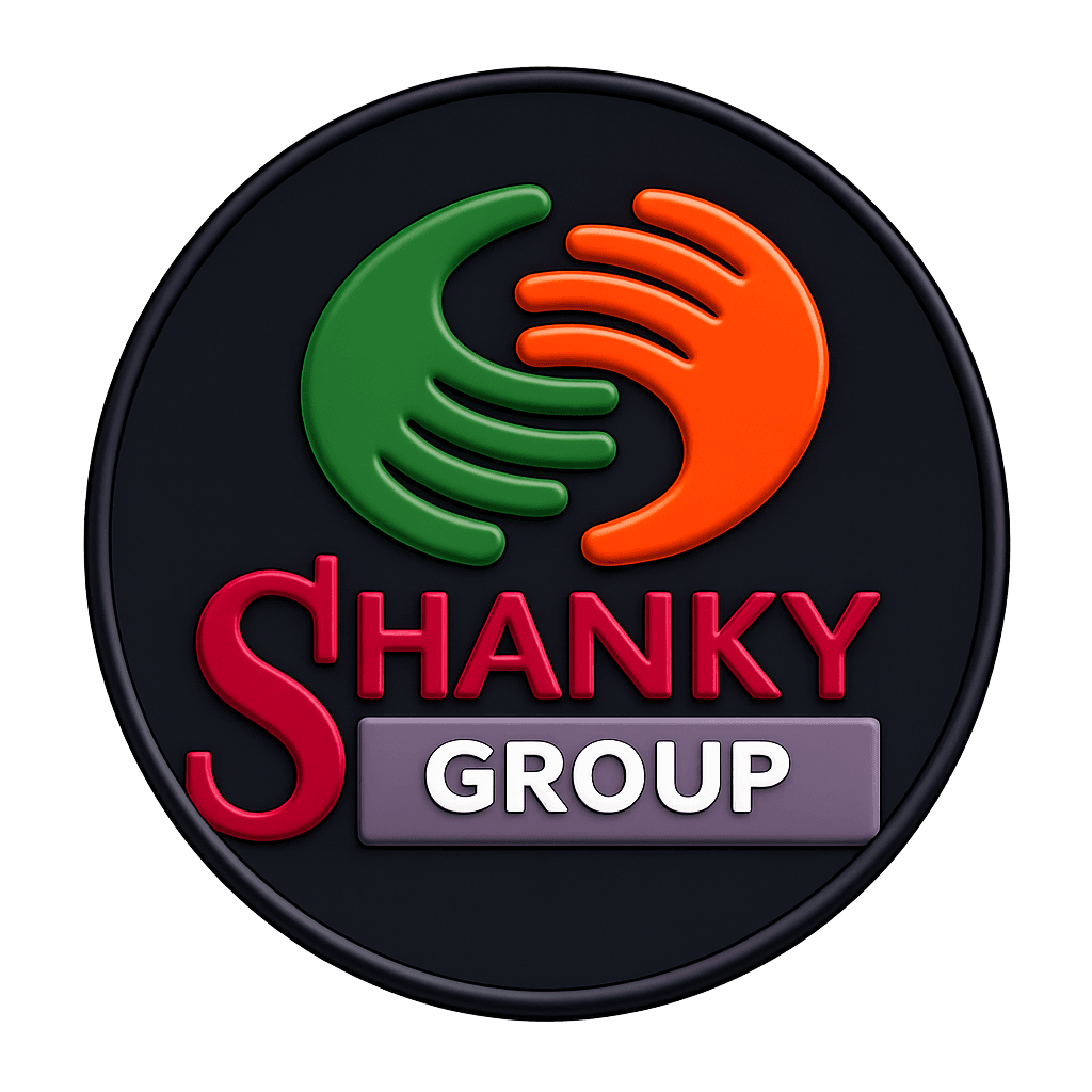 Shanky Group official logo for dark backgrounds