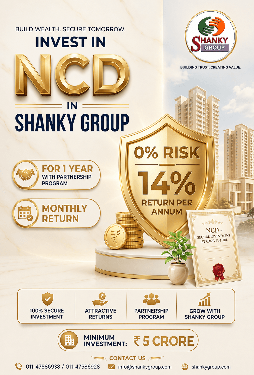 Shanky Group NCD Investment Plan Details
